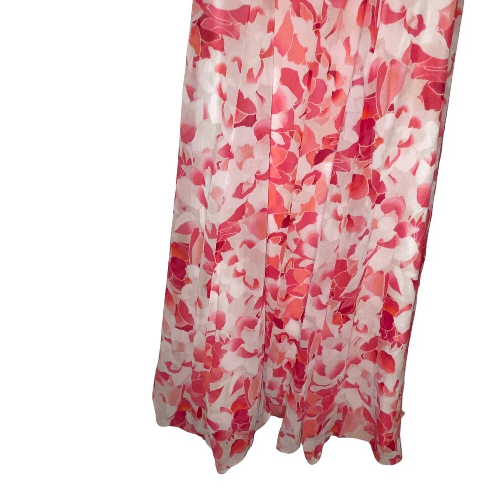 CALVIN KLEIN Women's Floral Strappy-Back Gown Pink, Size 6 - Picture 5 of 10